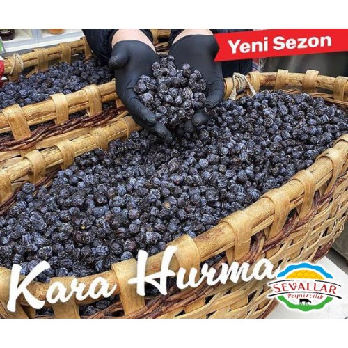 Çekirdekli Siyah Hurma  1 kg